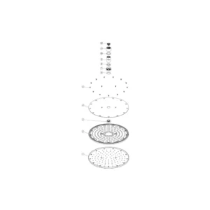 Aurora 250mm Round Showerhead – Chrome