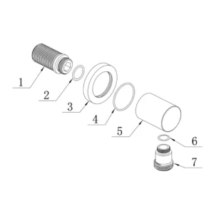 Round Wall Outlet Elbow – Polished Chrome