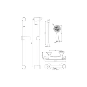Beca Low Pressure Thermostatic Bar Mixer Shower – Chrome