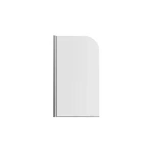 800x1400mm Radius Bath Screen (6mm) – Chrome
