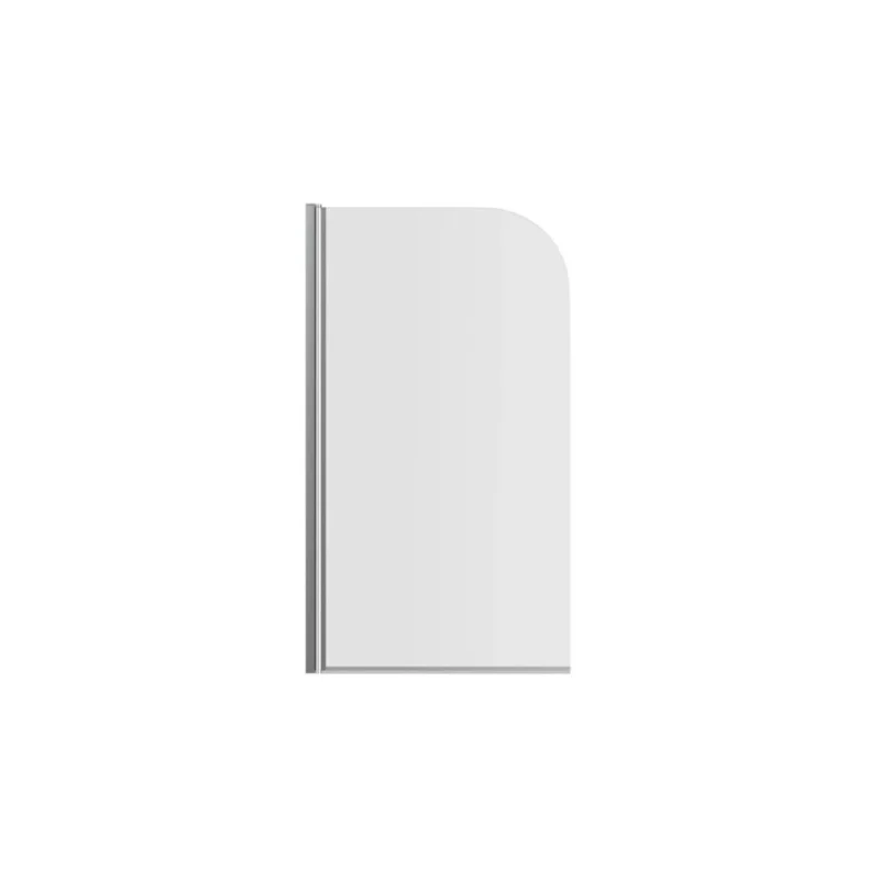 800x1400mm Radius Bath Screen (6mm) – Chrome
