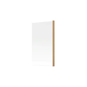 800x1500mm Single Straight Bath Screen (6mm) - Brushed Bronze