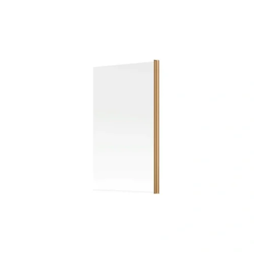 800x1500mm Single Straight Bath Screen (6mm) - Brushed Bronze