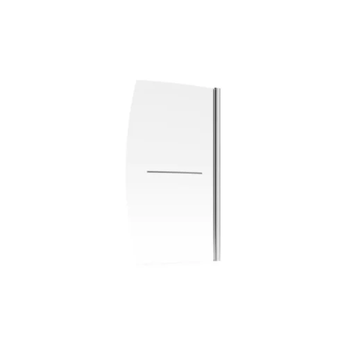 900x1500mm Space Saver Bath Screen (6mm) - Chrome