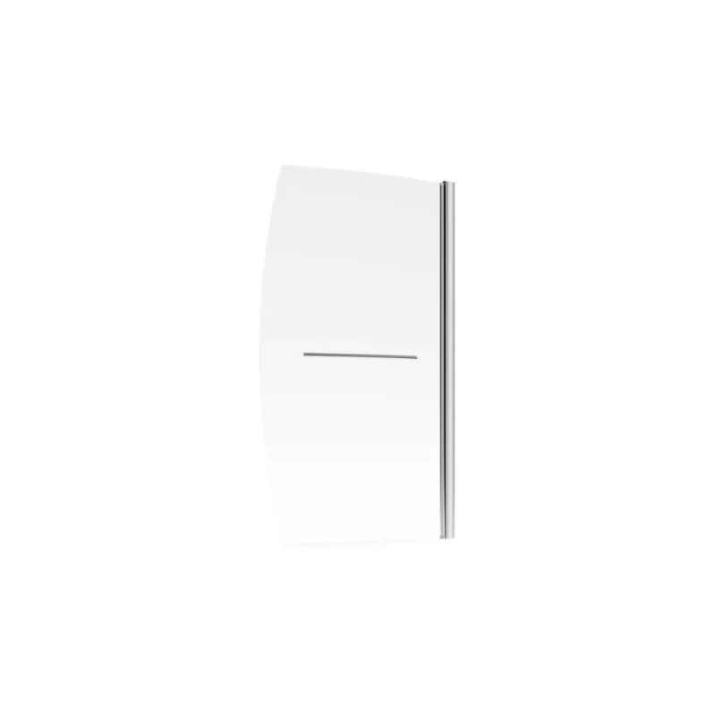 900x1500mm Space Saver Bath Screen (6mm) - Chrome