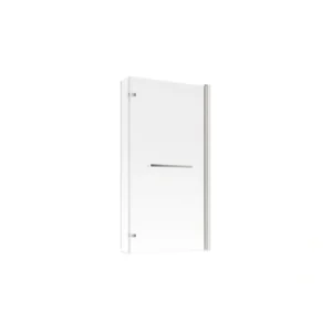 815x1500mm L Shape Bath Screen (6mm) - Chrome