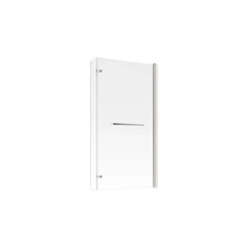 815x1500mm L Shape Bath Screen (6mm) - Chrome