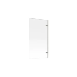 850x1500mm Hinged Straight Bath Screen (6mm) - Chrome