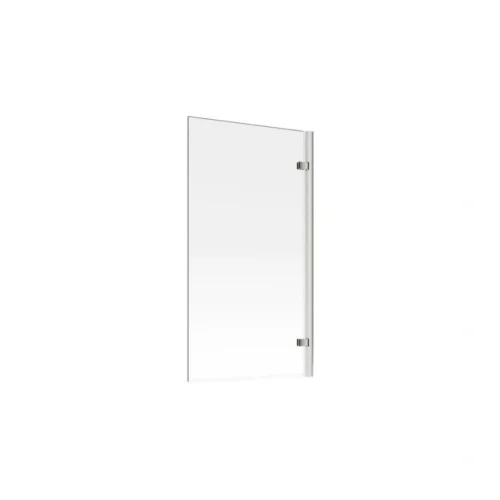 850x1500mm Hinged Straight Bath Screen (6mm) - Chrome