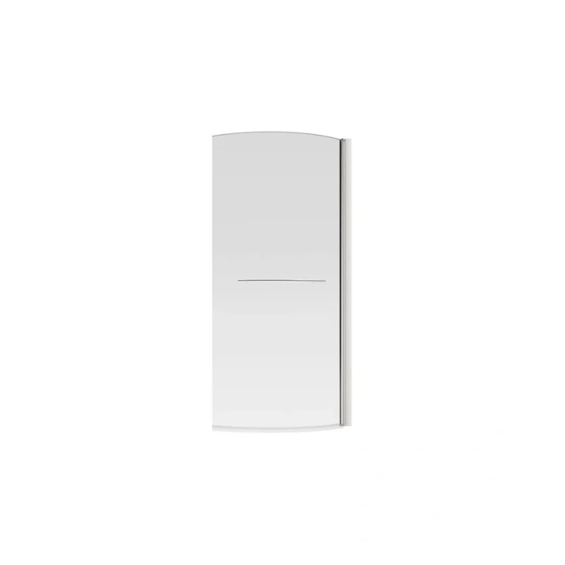 760x1500mm P Shape Bath Screen (6mm) - Chrome