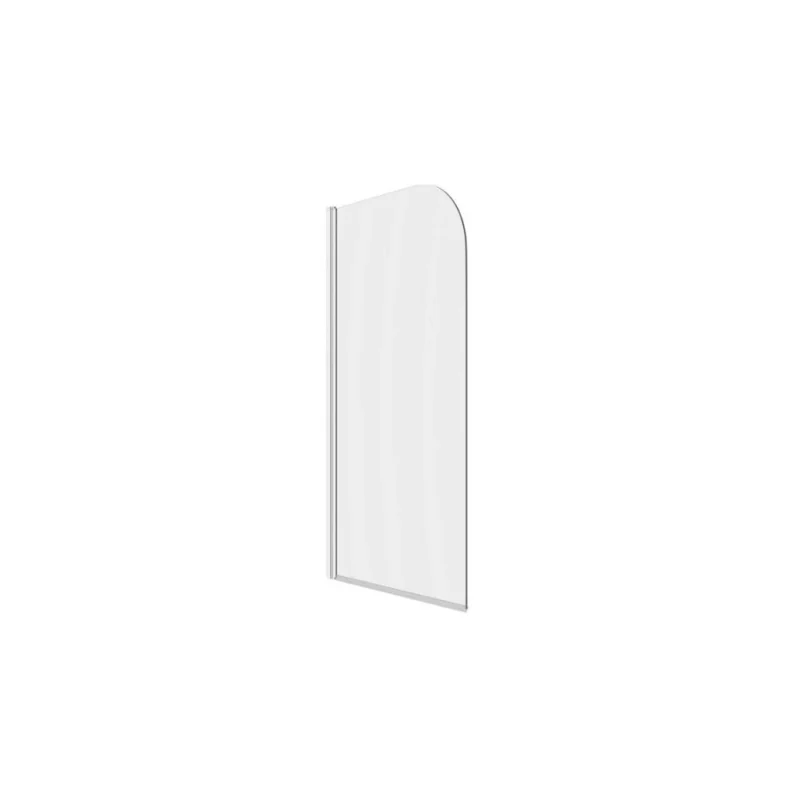 800x1400mm Radius Bath Screen (6mm) – Chrome