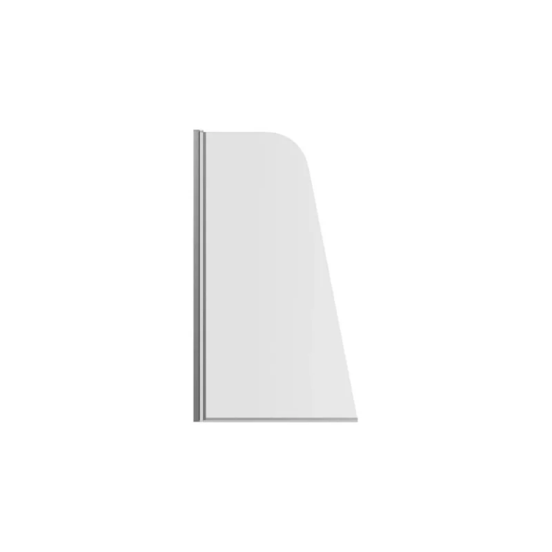 800x1400mm Sail Bath Screen (6mm) - Chrome