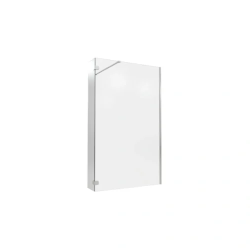 Crystal Optional 300mm Wetroom Hinged Splash Panel - Chrome