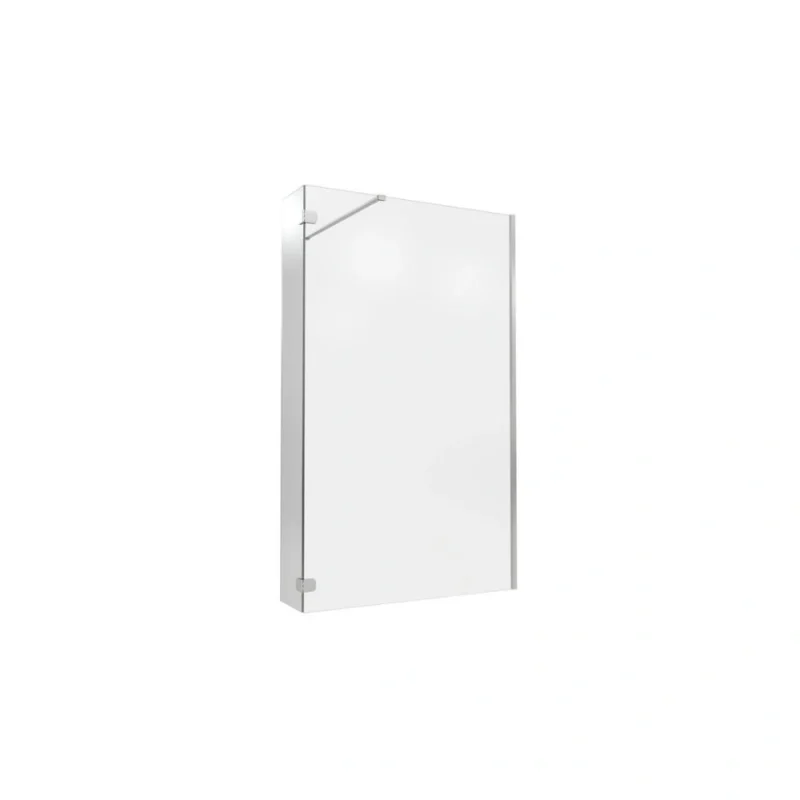 Crystal Optional 300mm Wetroom Hinged Splash Panel - Chrome