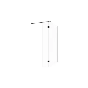 Crystal Optional 300mm Wetroom Hinged Splash Panel - Matt Black