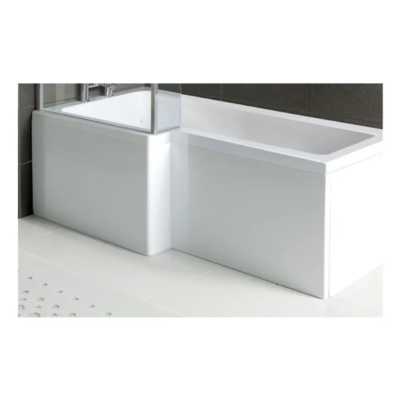 1700mm L Shape Front Bath Panel - White
