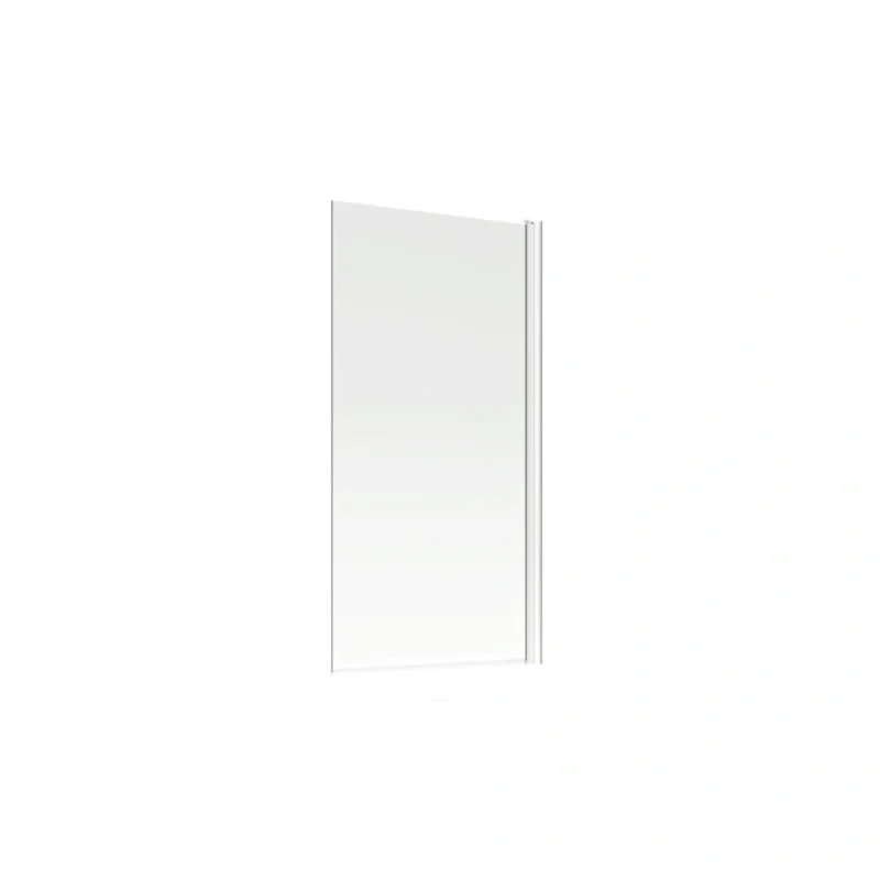 800x1500mm Single Straight Bath Screen (6mm) - Chrome