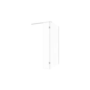 Crystal Optional 300mm Wetroom Hinged Splash Panel - Chrome
