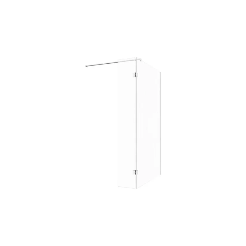 Crystal Optional 300mm Wetroom Hinged Splash Panel - Chrome