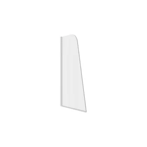 800x1400mm Sail Bath Screen (6mm) - Chrome