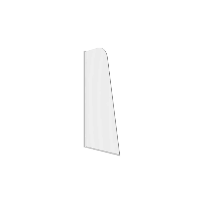800x1400mm Sail Bath Screen (6mm) - Chrome