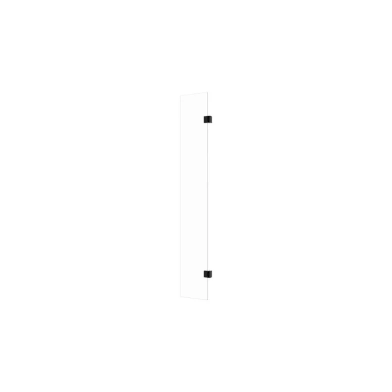 Crystal Optional 300mm Wetroom Hinged Splash Panel - Matt Black