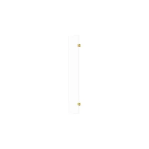 Crystal Optional 300mm Wetroom Hinged Splash Panel - Brushed Brass