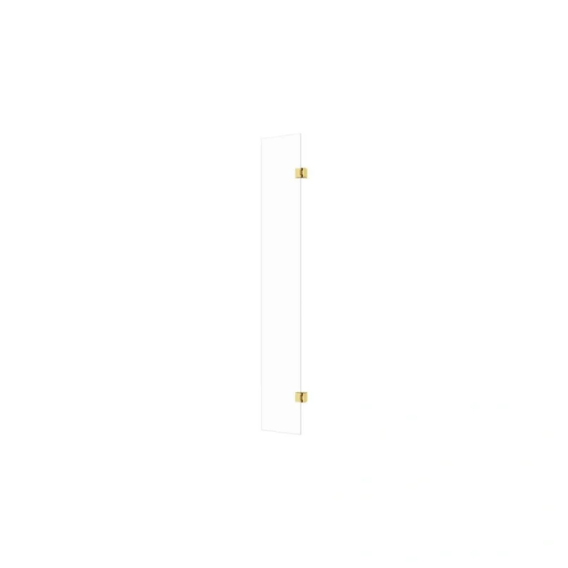 Crystal Optional 300mm Wetroom Hinged Splash Panel - Brushed Brass