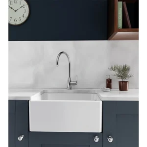 Copy of Full Basin (1) Abode New Belfast 1 Bowl Undermount Fireclay Sink – White
