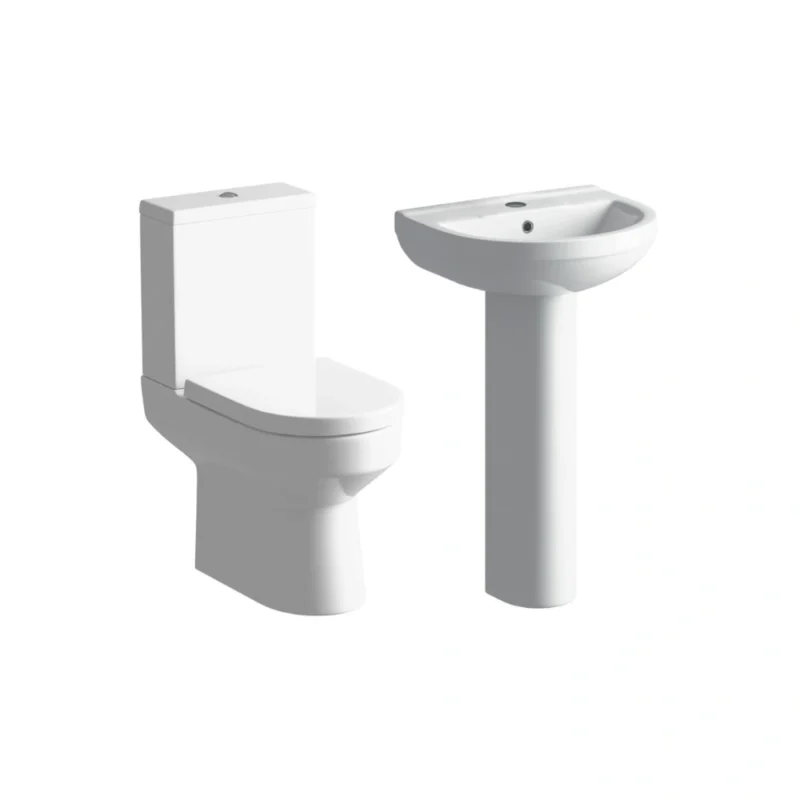Chloe 4‑Piece Ceramics Bathroom Suite Bundle