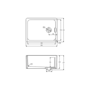 Copy of Full Basin (2) Abode New Belfast 1 Bowl Undermount Fireclay Sink – White